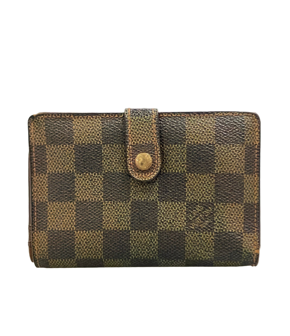 LOUIS VUITTON 二つ折り財布 ポルトフォイユ ヴィエノワ ダミエ エベヌ N61674 レディース メンズ ルイ・ヴィトン