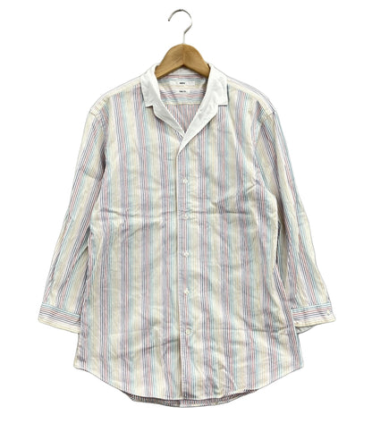 美品 シップス 長袖ストライプシャツ レインボー メンズ SIZE M (M) SHIPS