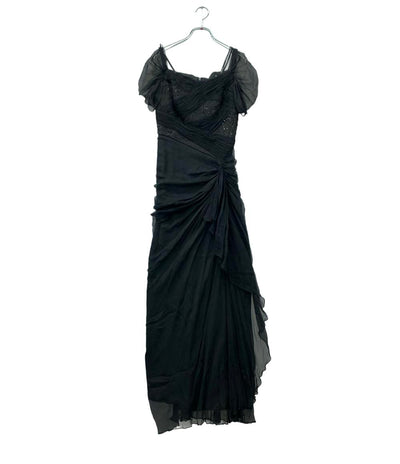 TADASHI SHOJI 半袖シルクワンピース ビジュー レース レディース SIZE 0 (S) タダシショージ