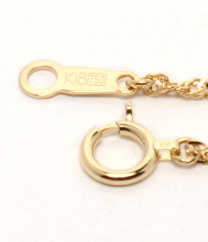 美品 ネックレス K18 クンツァイト レディース