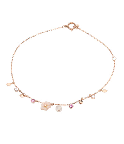 美品 Samantha Tiara ブレスレット K10 フラワーモチーフ 花モチーフ レディース サマンサティアラ