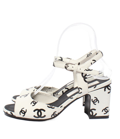 CHANEL サンダル ココマーク 総柄 レディース SIZE 35C シャネル