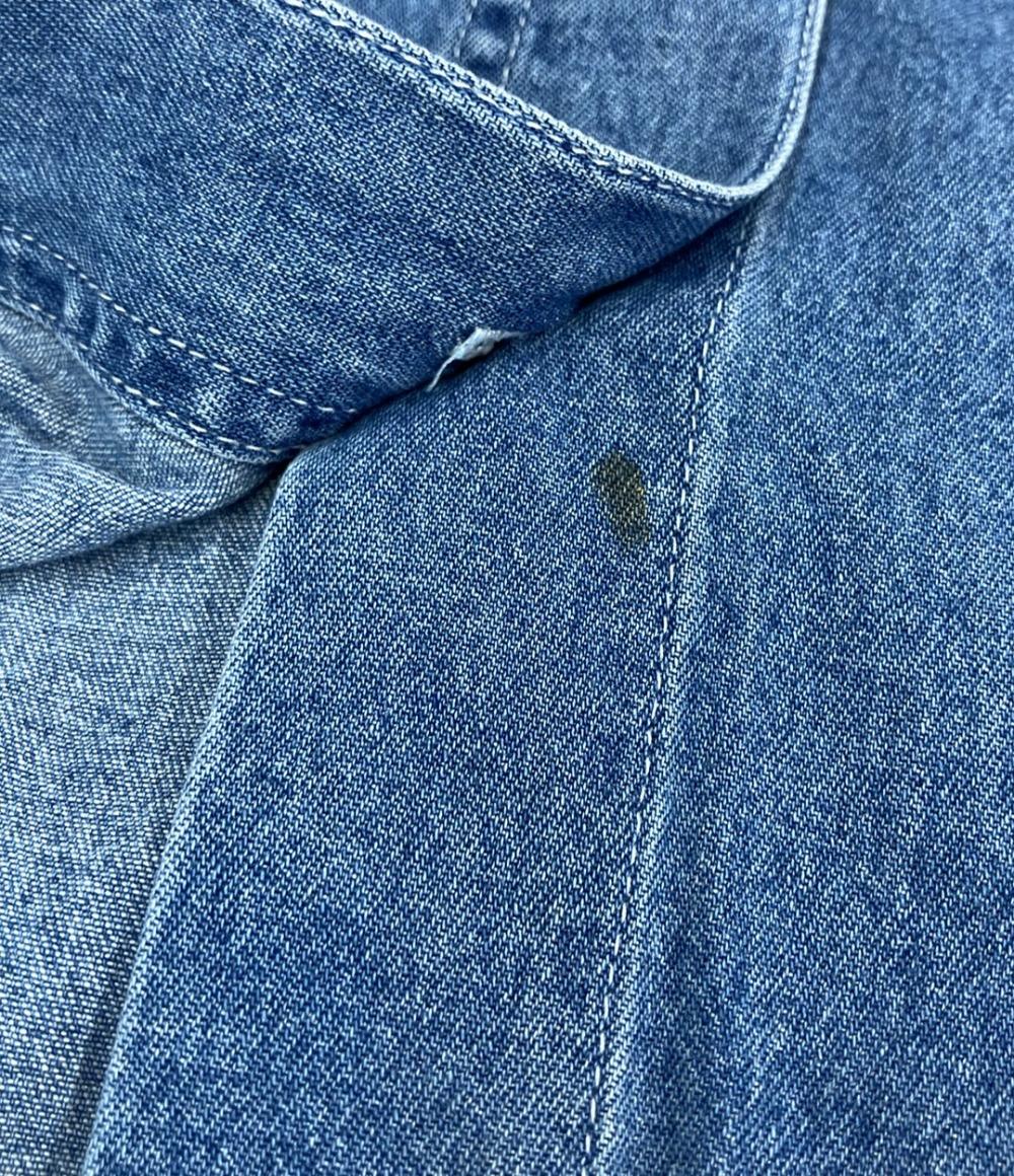 ディスカバード 長袖デニムシャツ ワンピース 花柄 ビジュー レディース SIZE F (M) DISCOVERED