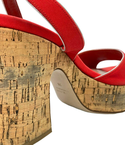 Miu Miu アンクルストラップ厚底サンダル レディース SIZE 38 ミュウ ミュウ