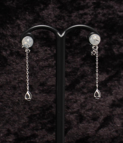 美品 4℃ ピアス K10 ブルートパーズ ホワイトトルマリン ホワイトトパーズ レディース ヨンドシー