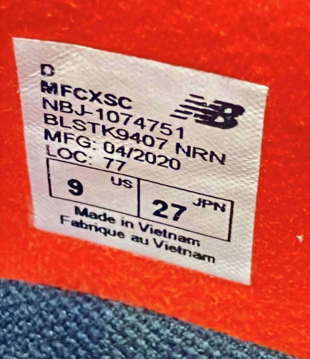 NEW BALANCE ランニングシューズ MFCXSC メンズ SIZE 27.0 (L) ニューバランス