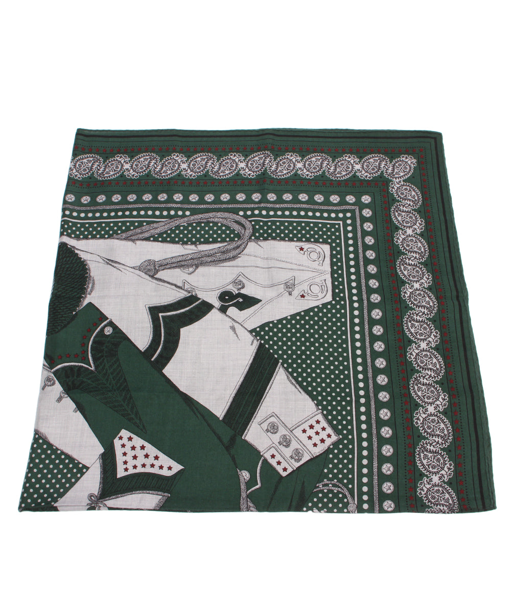 美品 HERMES ストール カレ140 カレジェアン ZOUAVES ET DRAGONS レディース エルメス