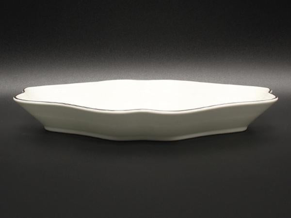 美品 WEDGWOOD ダイヤディッシュ 皿 22cm インタグリオ プラチナ