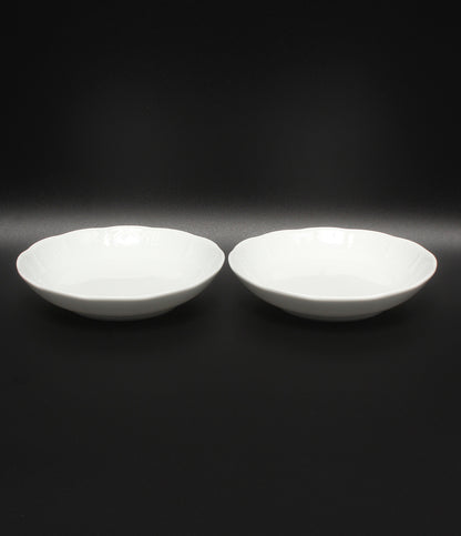 美品 Richard Ginori ディッシュ ラウンド 皿 2点セット 14cm ベッキオホワイト リチャードジノリ