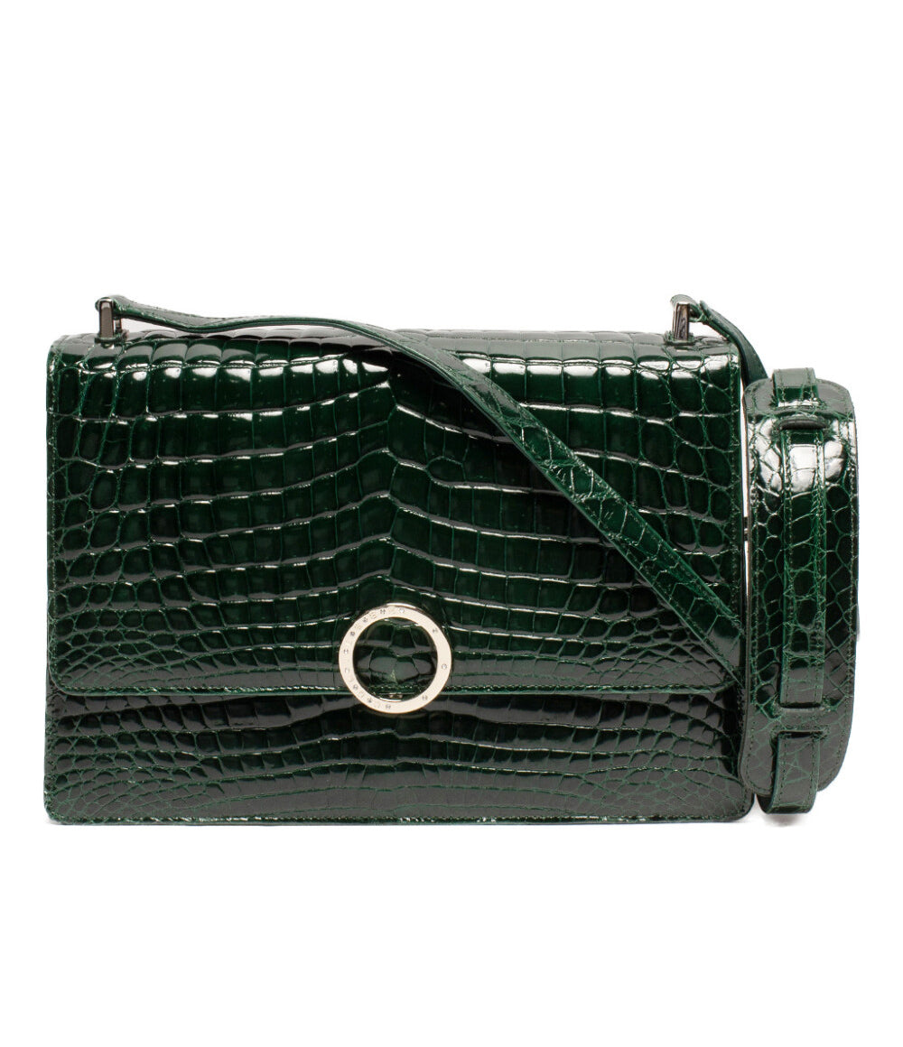 コンテス レザーショルダーバッグ クロコ レディース COMTESSE