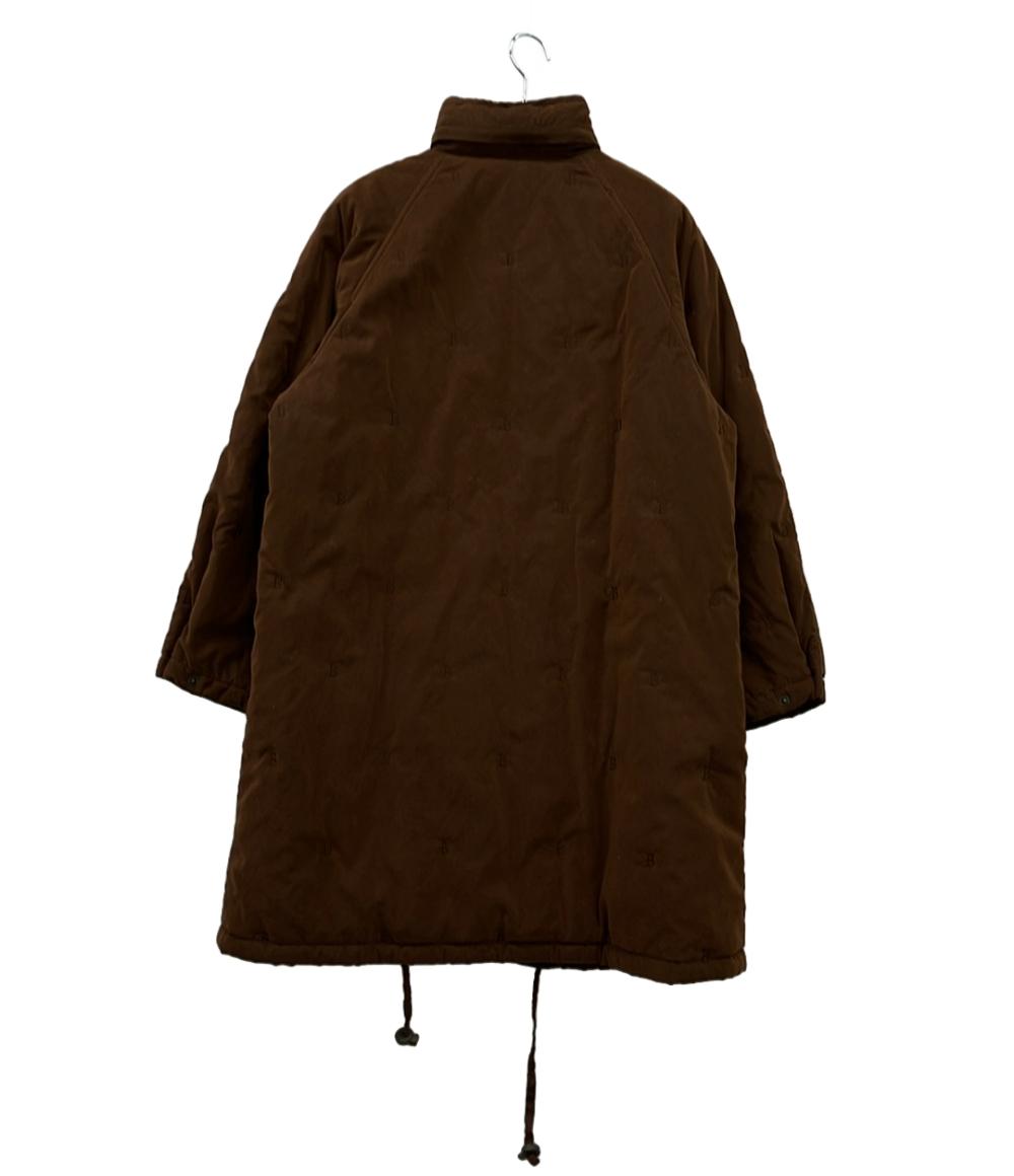 Burberrys 中綿コート 刺繍ロゴ フード付き インポート ブラウン FDA57