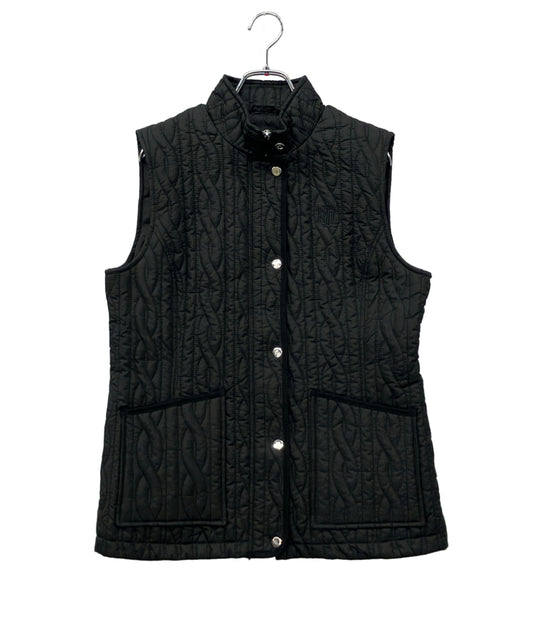 美品 LAUREN RALPH LAUREN ケーブルキルティング ハイネックベスト WMLROTWS2820290 レディース SIZE M ローレンラルフローレン