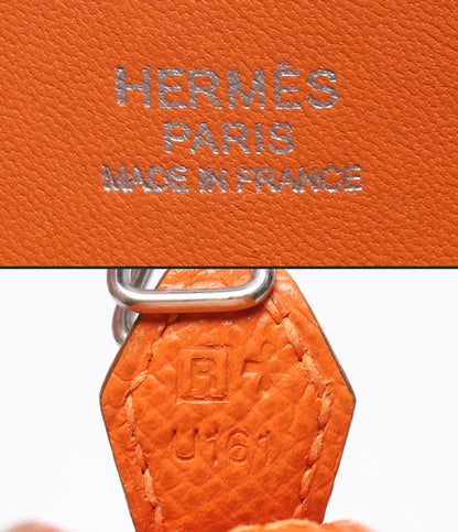 HERMES 2way ハンドバッグ ショルダーバッグ □R刻印 シルバー金具 ヴォーエプソン 肩掛け ボリード27 レディース エルメス