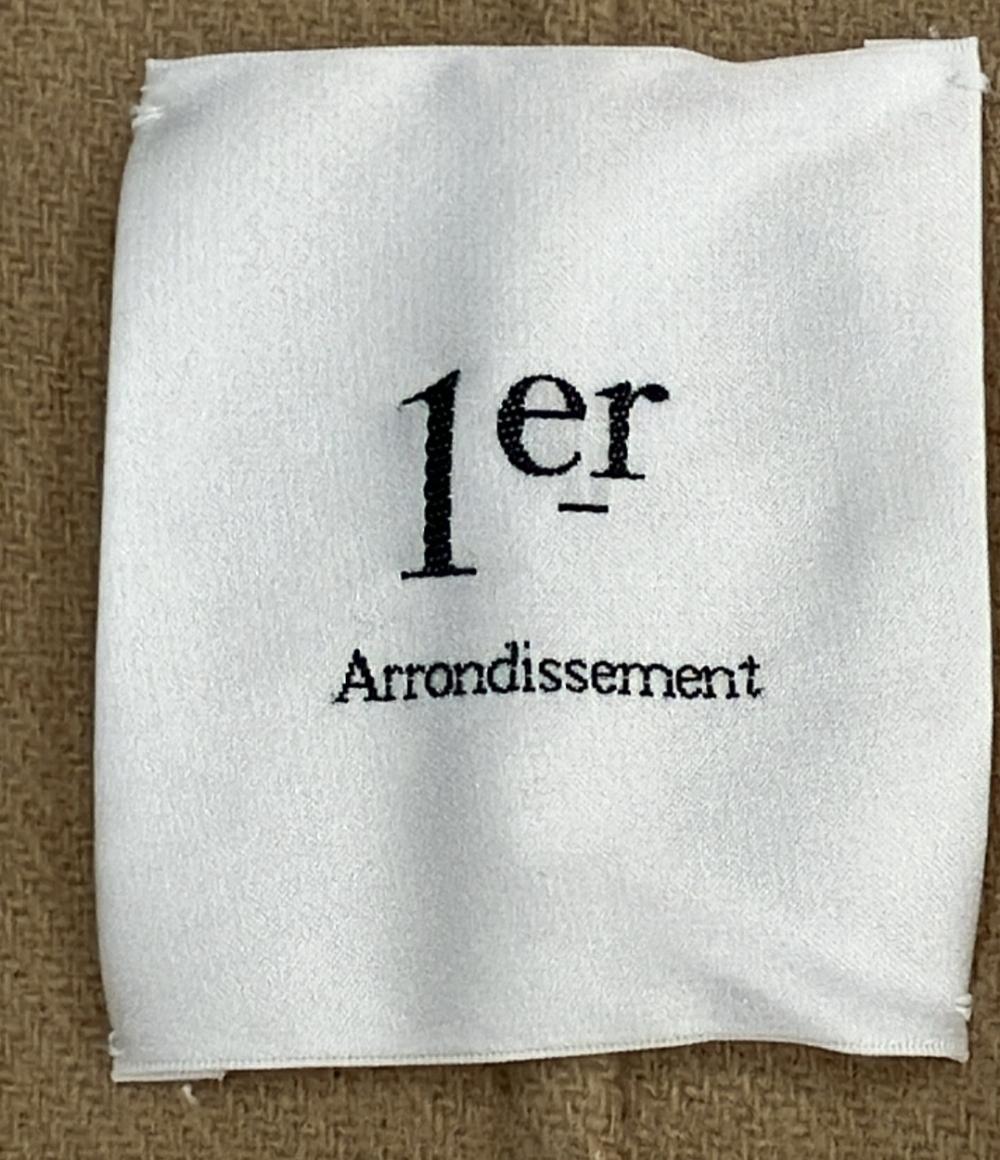 プルミエ アロンディスモン ノーカラーコート レディース SIZE 38 (S) 1er Arrondissement