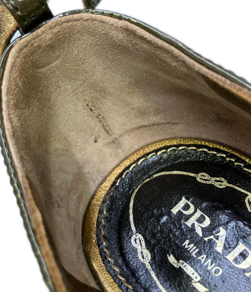 PRADA アンクルストラップエナメルパンプス レディース SIZE 34 (22cm) プラダ