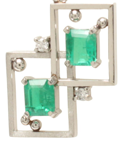 美品 ペンダントトップ Pt900 エメラルド レディース