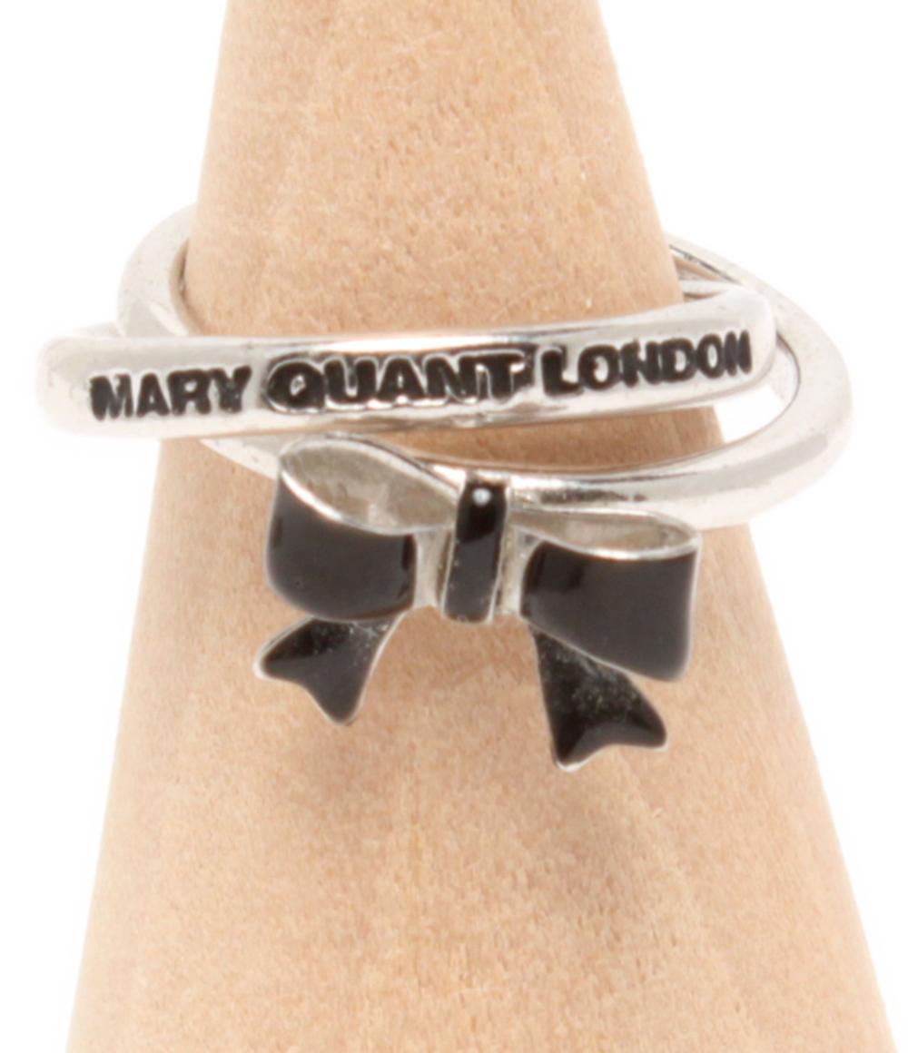 MARY QUANT ピンキーリング 指輪 リボンモチーフ 2連 レディース SIZE 1号 マリークヮント