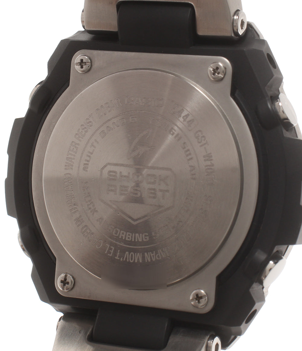 CASIO 腕時計 Gスチール G-STEEL 電波ソーラー G-SHOCK ソーラー ブラック GST-W100D メンズ カシオ