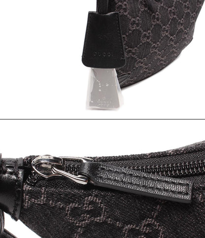 美品 グッチ ワンショルダーバッグ シルバー金具 ホースビットスリム GGキャンバス デニム 774719 525040 レディース GUCCI