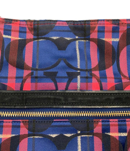 COACH ショルダーバッグ 肩掛け チェック柄 シグネチャー 21136 レディース コーチ