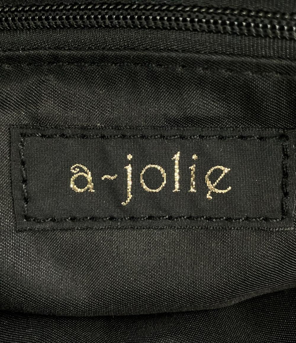 アジョリー ハンドバッグ スマイルモチーフラウンドバッグ レディース a-jolie