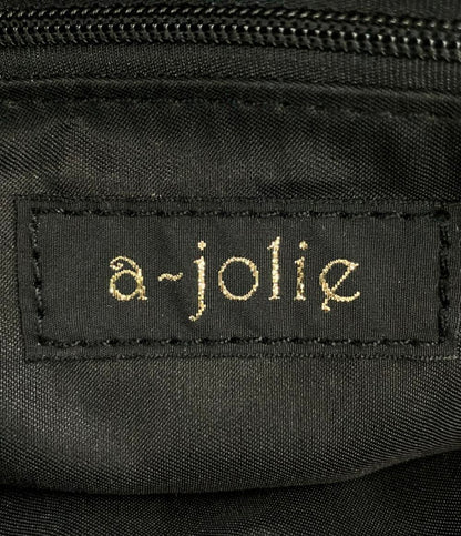 アジョリー ハンドバッグ スマイルモチーフラウンドバッグ レディース a-jolie