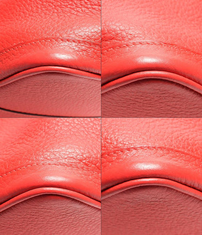 エルメス レザートートバッグ T刻印 シルバー金具 ガーデンパーティPM ネゴンダ ルージュトマト レディース HERMES