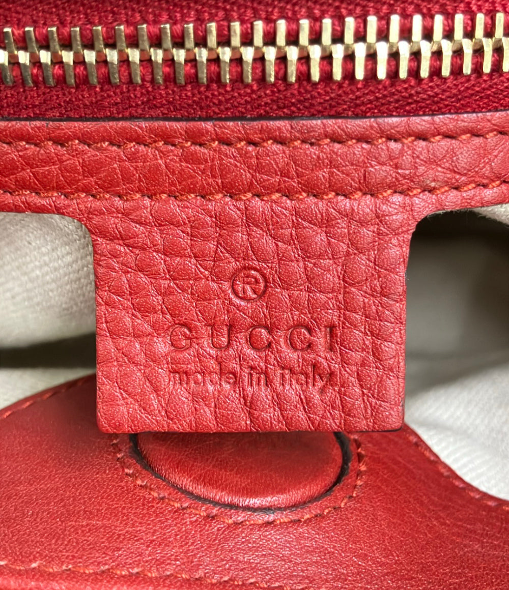 美品 GUCCI ハンドバッグ ショルダーバッグ 2WAY 斜め掛け レザー バンブー 336032 520981 レディース グッチ