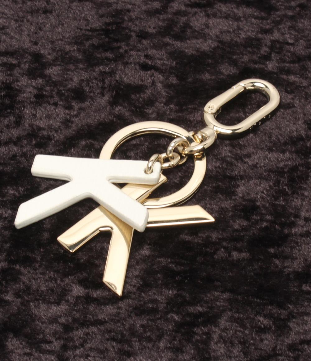 美品 フルラ キーリング イニシャルK カラビナ レディース Furla