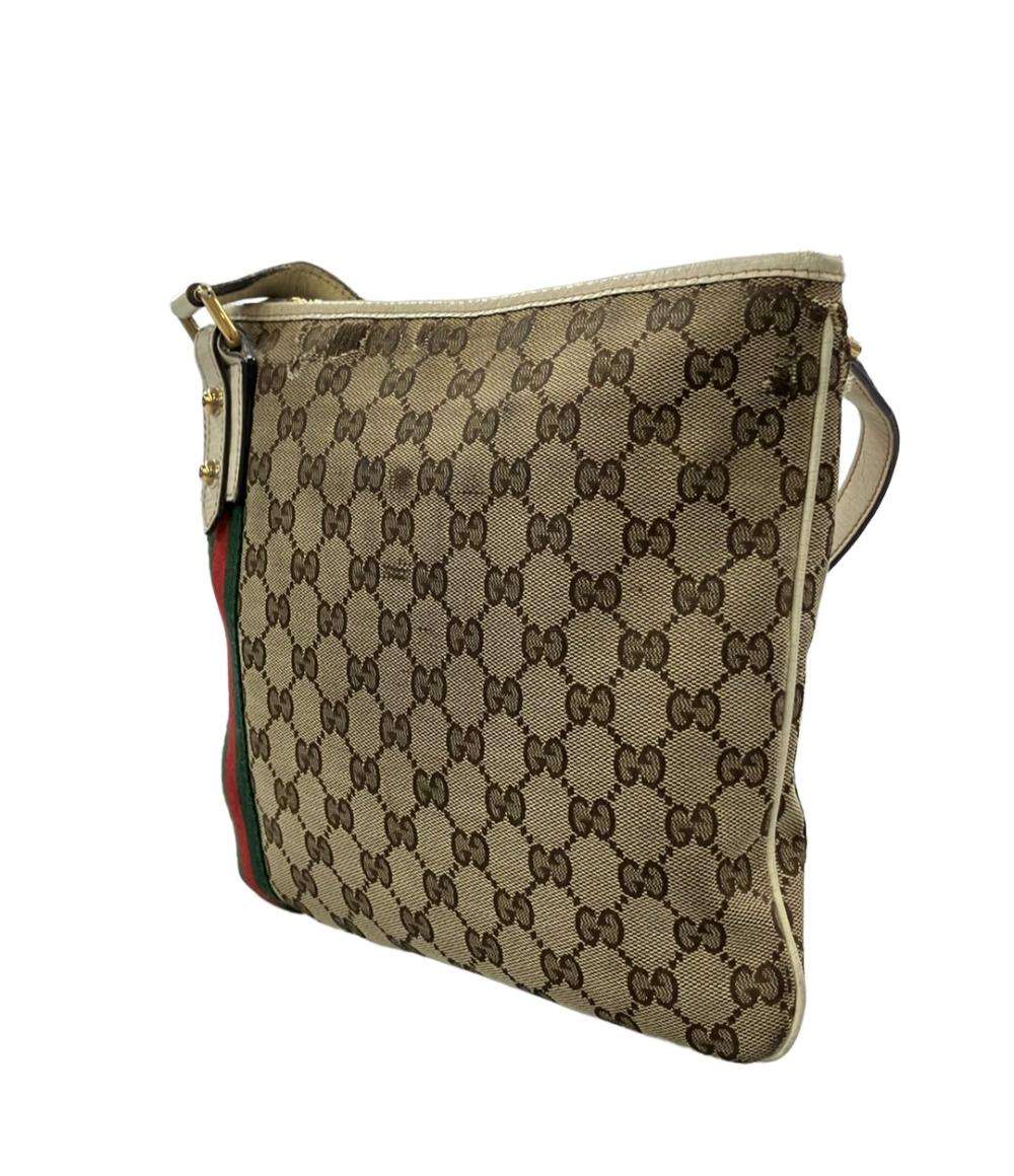 GUCCI ショルダーバッグ 斜め掛け GGキャンバス 144388 002058 レディース グッチ