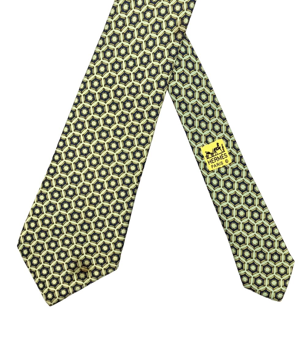 HERMES ネクタイ シルク100% メンズ エルメス