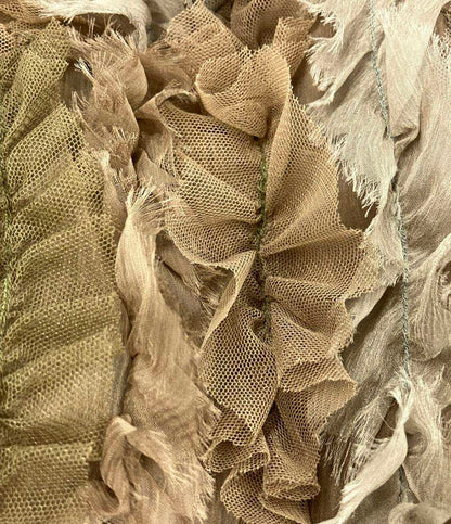 美品 カレンテージ チュールシフォンショートボレロ 25SS レディース CURRENTAGE