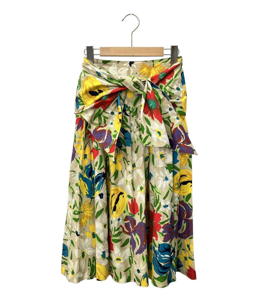 クリスチャンディオール プレタポルテ 花柄スカート レディース SIZE S Christian Dior pret-a-porter