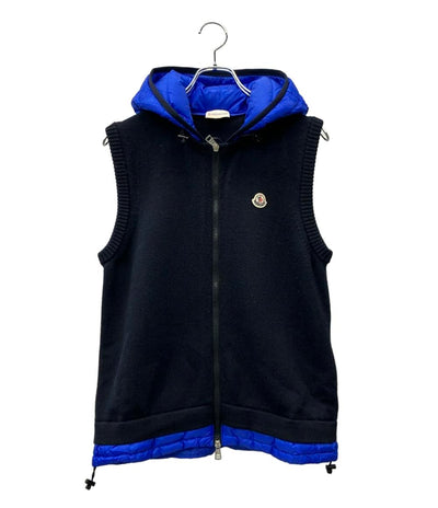 MONCLER ダウン切切替ニットベスト MAGLIA GILET メンズ SIZE S モンクレール