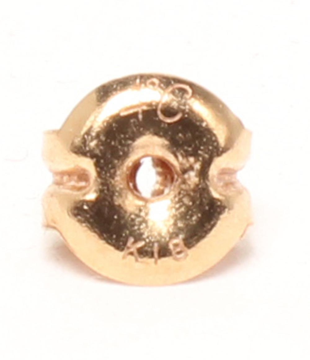 ヨンドシー ピアス K18 ダイヤ ハートモチーフ レディース 4℃