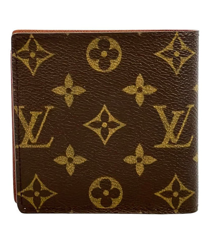 美品 ルイヴィトン 二つ折り財布 ポルトフォイユマルコ モノグラム M61675 メンズ Louis Vuitton