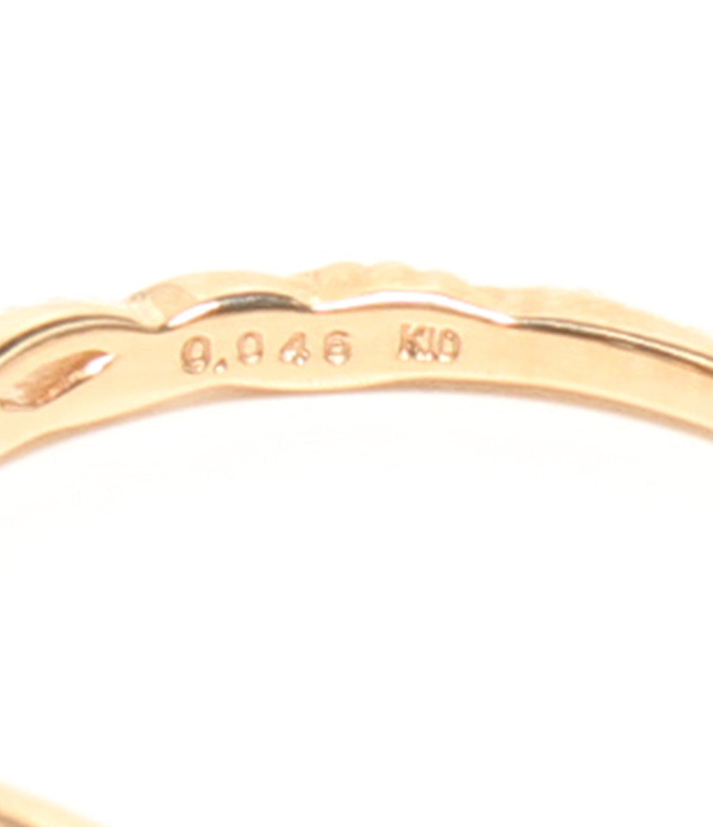 美品 NOJESS リング 指輪 K10 ダイヤ 0.046ct レディース SIZE 13号 ノジェス