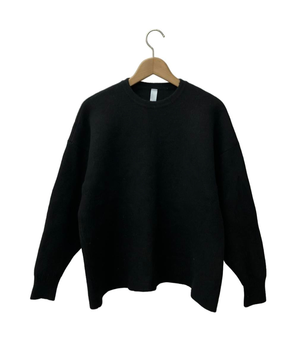 CFCL ニットブラック　3 訳あり CFCL 長袖ニット WOOL MILAN PULLOVER ウール ミラノリブ プル