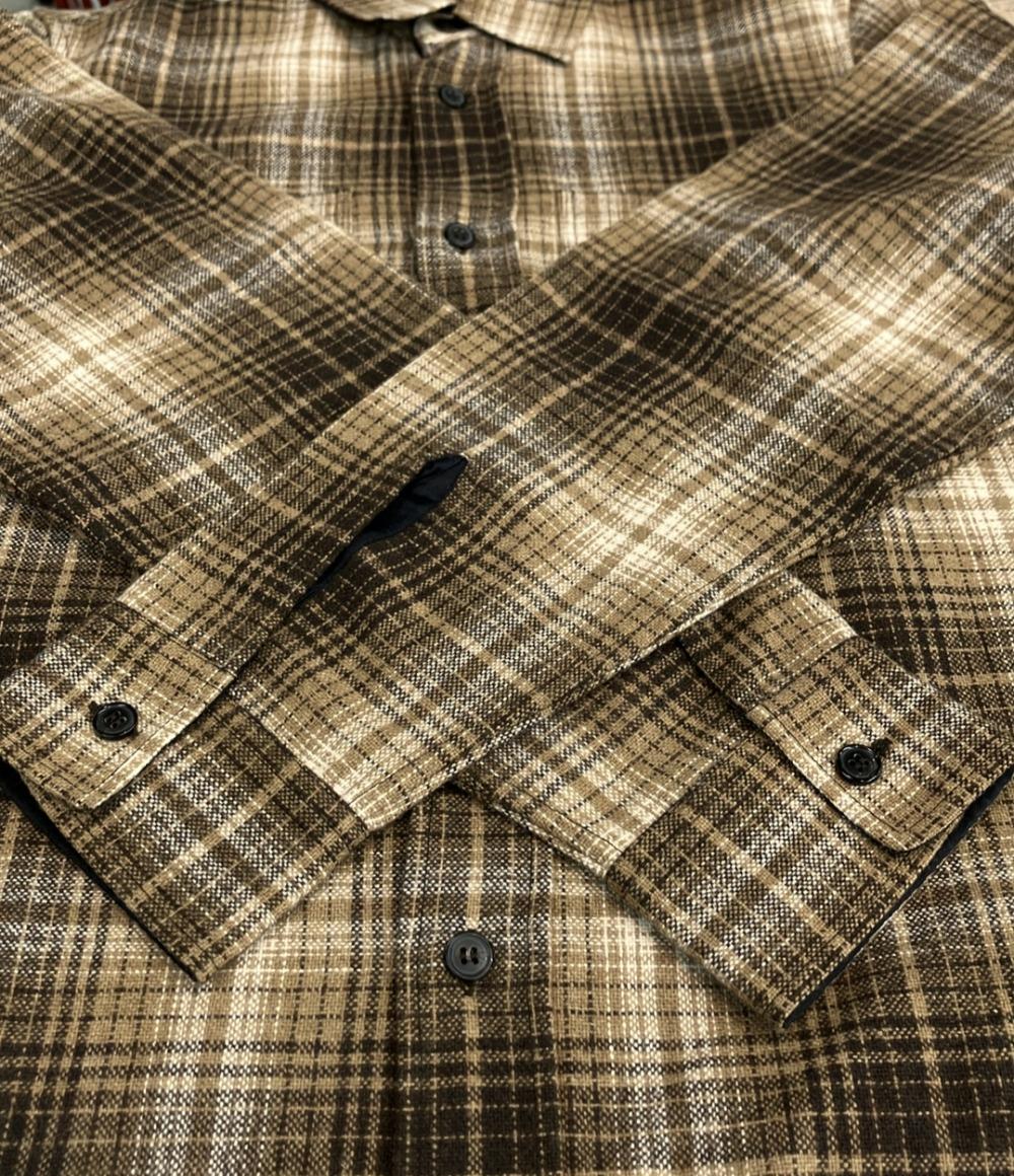 SAINT LAURENT 長袖 チェック シャツ 326821 Y613B メンズ SIZE S サンローラン