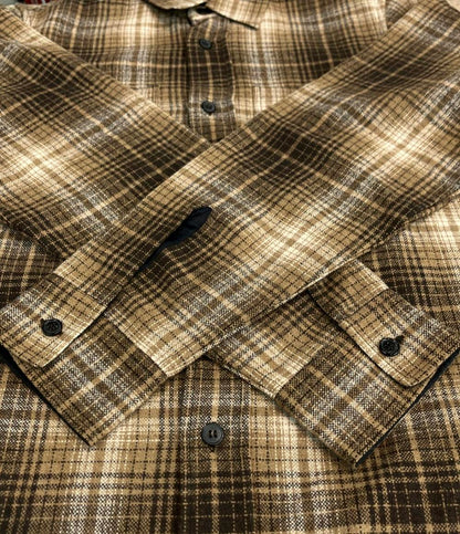 SAINT LAURENT 長袖 チェック シャツ 326821 Y613B メンズ SIZE S サンローラン