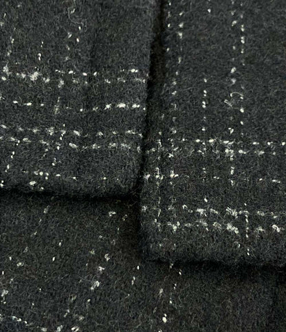 CANALI black edition チェック柄 コート メンズ SIZE 52 (XL) カナーリ ブラック エディション