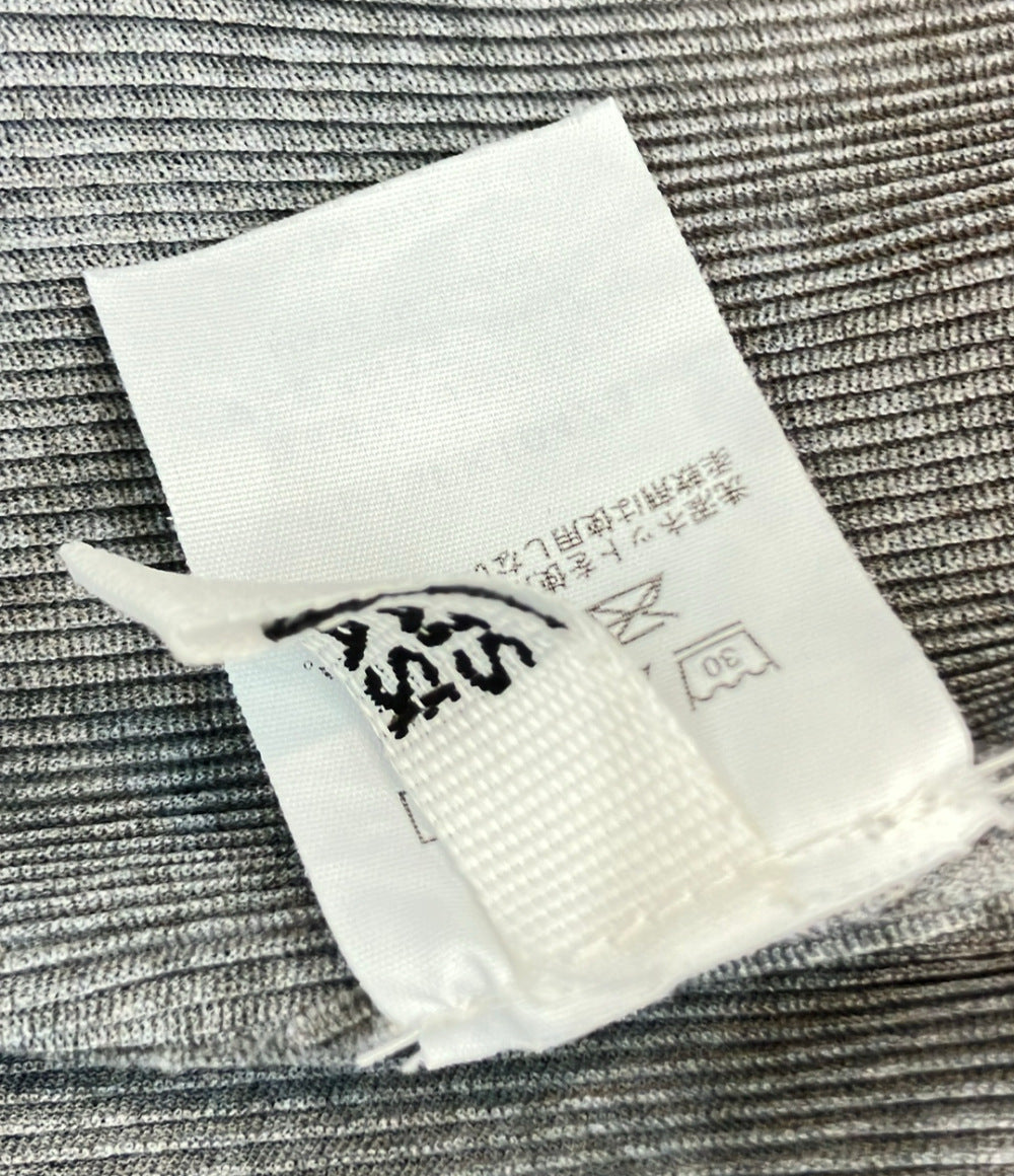 PLEATS PLEASE 半袖Tシャツ カットソー ライトグレー MIST BASICS モード PP15FK104 レディース SIZE 3 (L) プリーツプリーズ