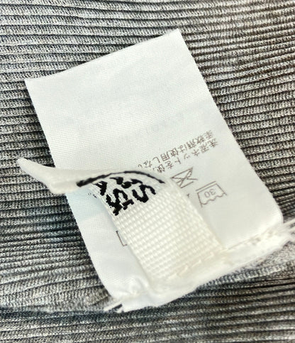 PLEATS PLEASE 半袖Tシャツ カットソー ライトグレー MIST BASICS モード PP15FK104 レディース SIZE 3 (L) プリーツプリーズ