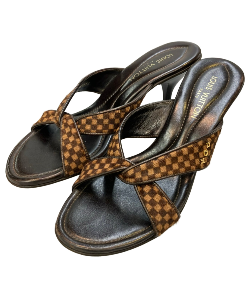 LOUIS VUITTON アンクルストラップサンダル レディース SIZE 36 (23.5