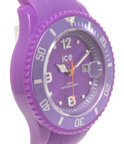 美品 ice watch 腕時計 フォーエバー クオーツ パープル SI.PE.S.S.09 レディース メンズ アイスウォッチ