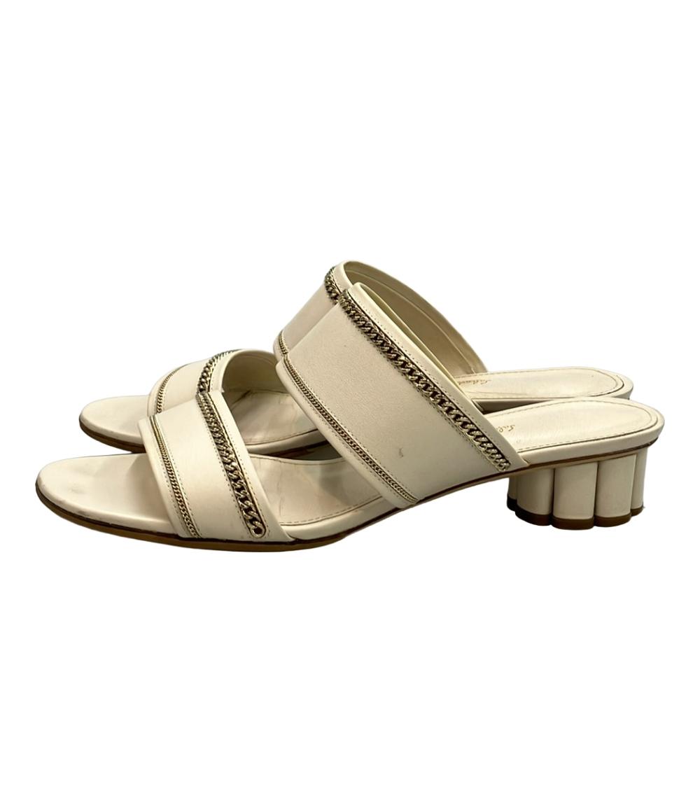 Salvatore Ferragamo ミュール サンダル チャンキーヒール レディース SIZE 8 (XL) サルヴァトーレフェラガモ