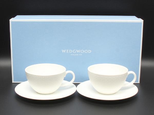 美品 ウエッジウッド カップ＆ソーサー 2客セット ペア ジオ GIO WEDGWOOD