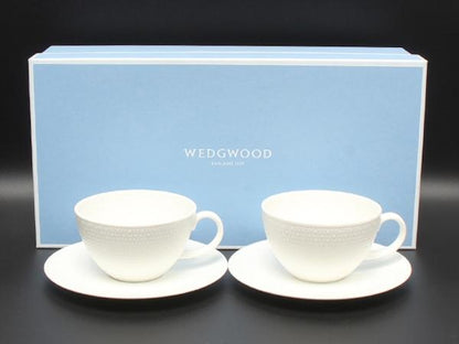 美品 ウエッジウッド カップ＆ソーサー 2客セット ペア ジオ GIO WEDGWOOD