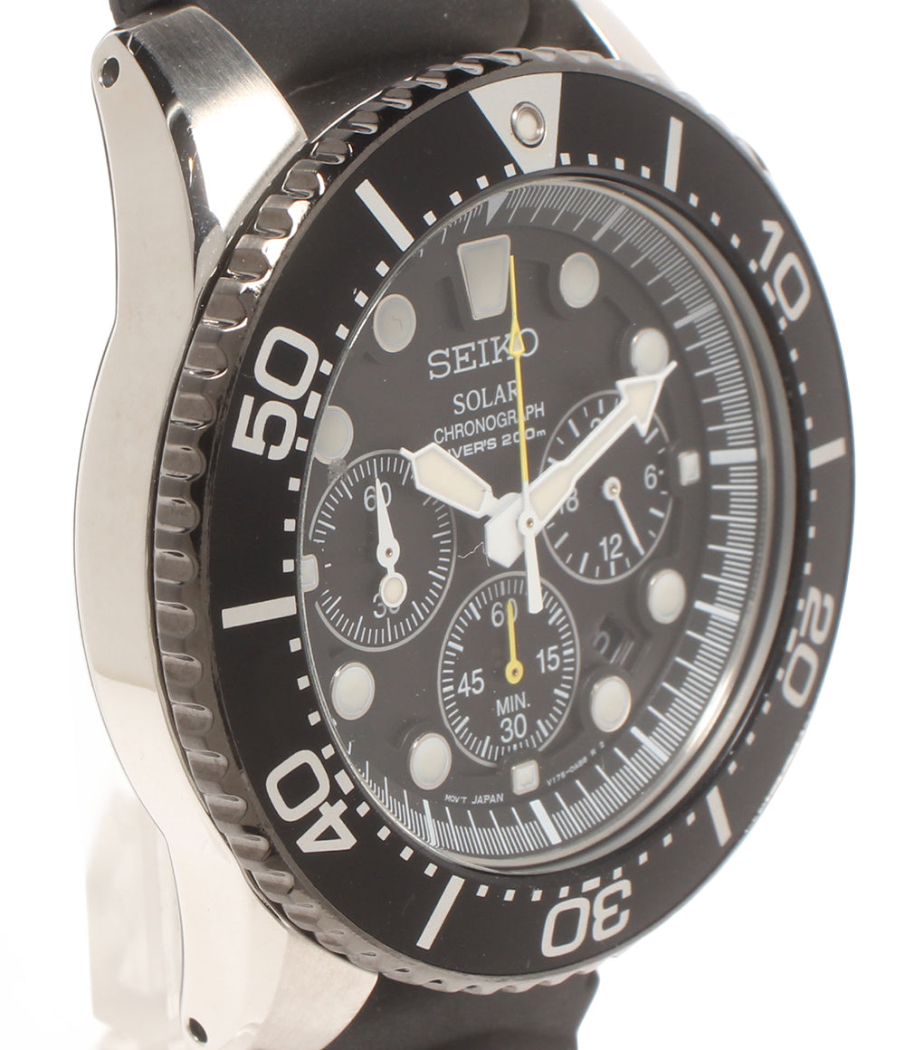 SEIKO 腕時計 ダイバーズ プロスペックス PROSPEX ソーラー ブラック V175-0AD0 レディース メンズ セイコー