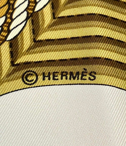 美品 エルメス スカーフ シルク100% clic clac カレ90 レディース HERMES